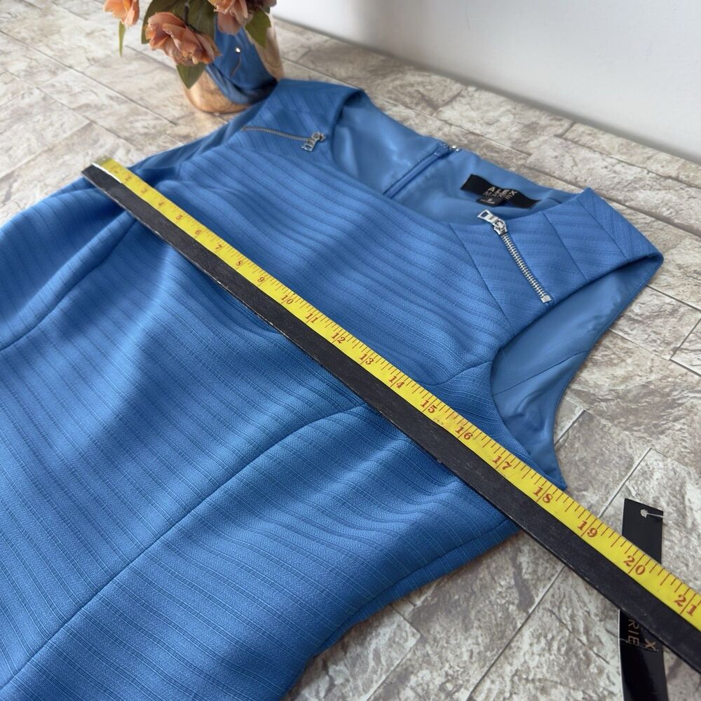 NWT WOMEN'S SZ 8 ALEX MARIE SLEEVELESS BLUE DRESS MULHOLLARD * $129 - Picture 14 of 17
